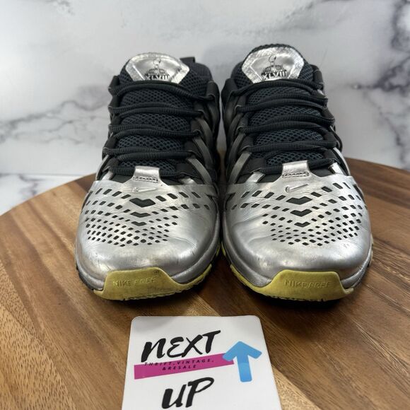 Men’s 9.5-Nike Free Trainer 5.0 ‘Super Bowl’ Silver Black Running Shoes Sneakers main image 10